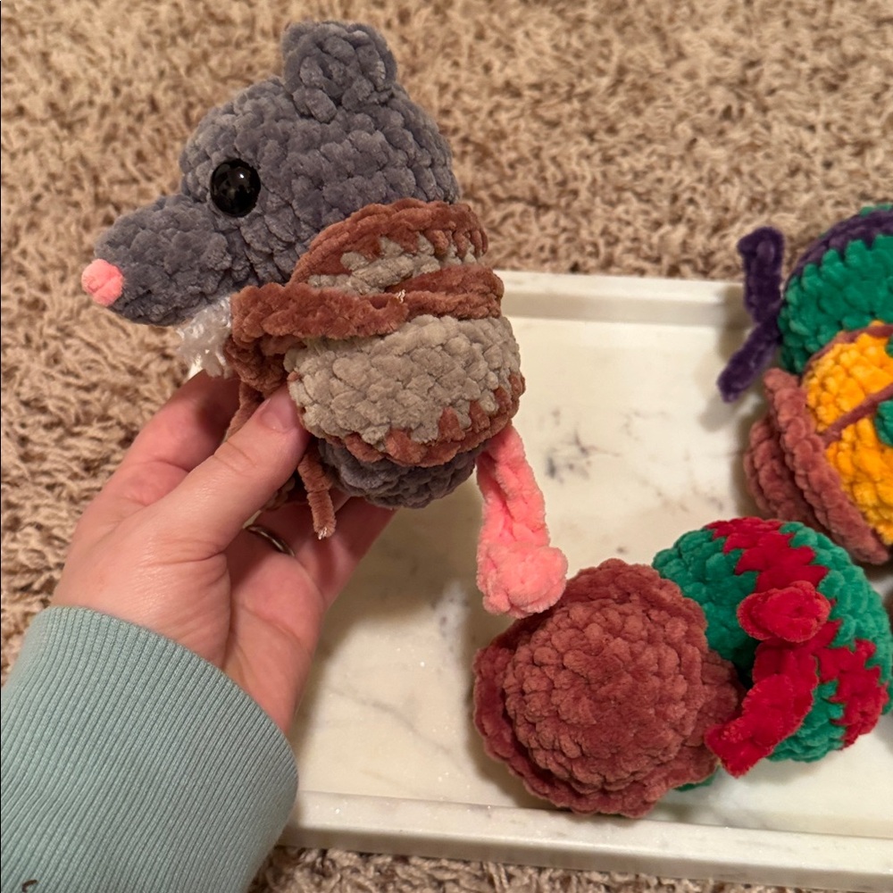 Teenage Mutant Ninja Turtles crocheted plushies and Splinter - Picture 5 of 7